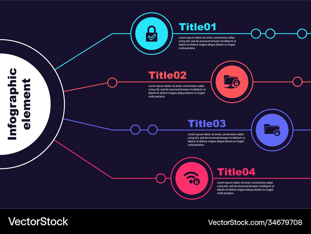 Set lock and check mark ftp folder lock folder Vector Image