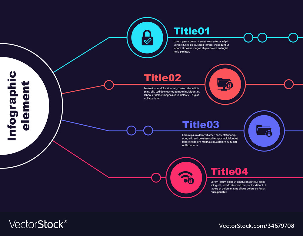 Set lock and check mark ftp folder vector image Set lock and check mark ftp folder