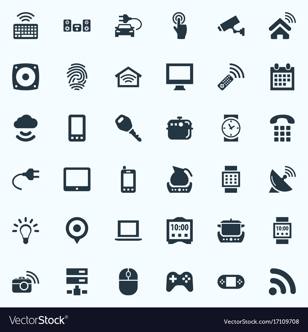Set of simple web icons