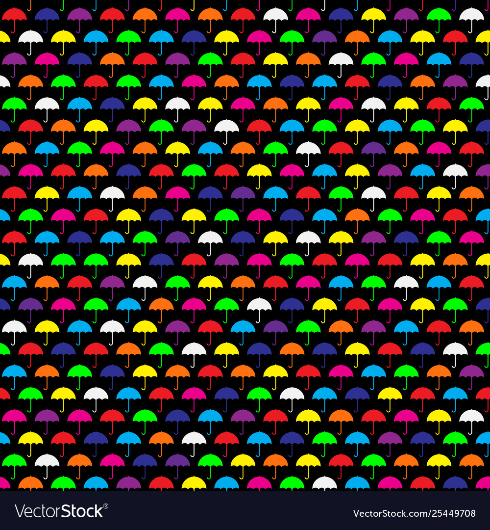 Umbrellas seamless pattern vector image Umbrellas seamless pattern