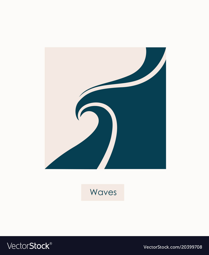 water wave logo abstract