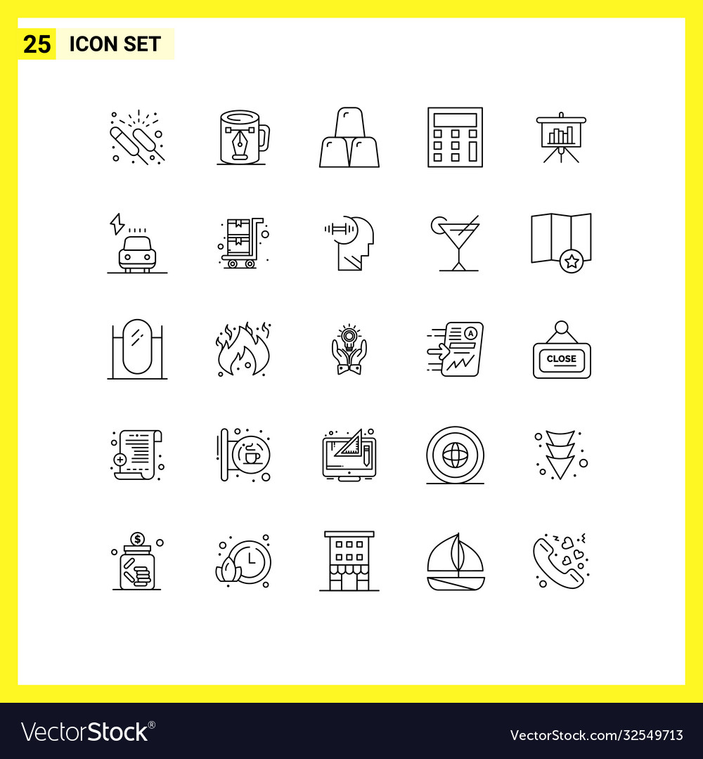 25 universal lines set for web and mobile