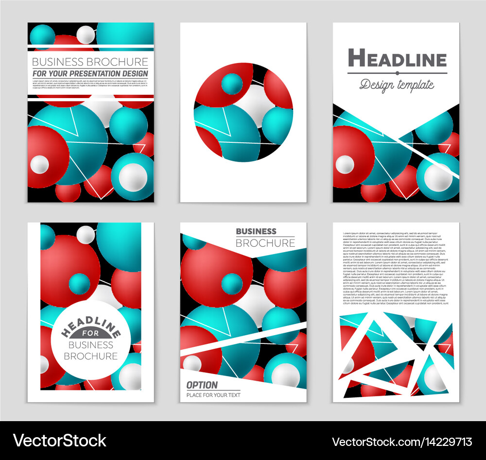 Abstract layout background set for art Royalty Free Vector