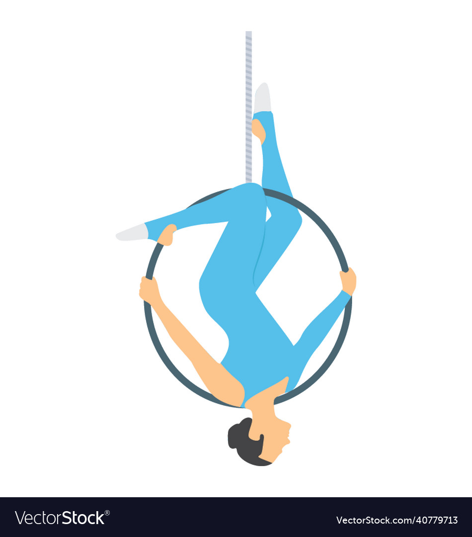 Aerial hoop Royalty Free Vector Image - VectorStock