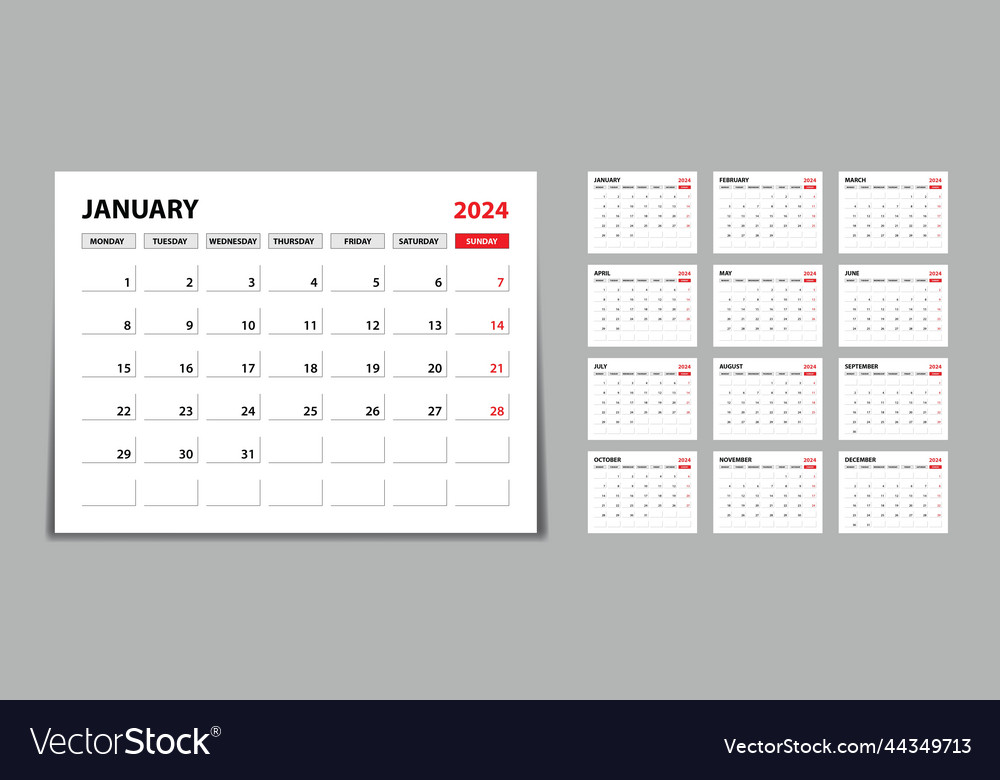 Desk Planner Calendar 2025