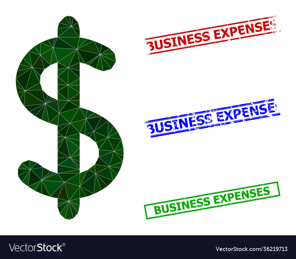 Dollar sign triangle icon and distress business