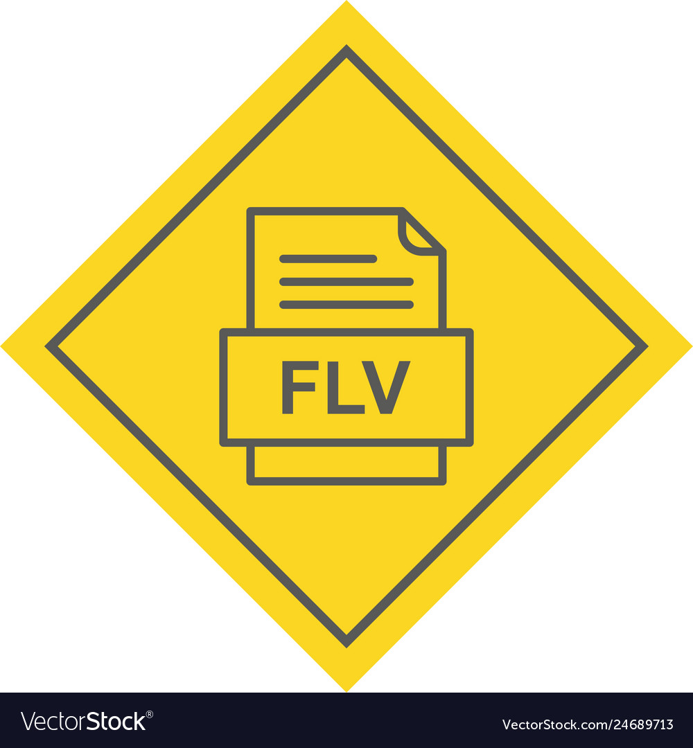Flv file document icon