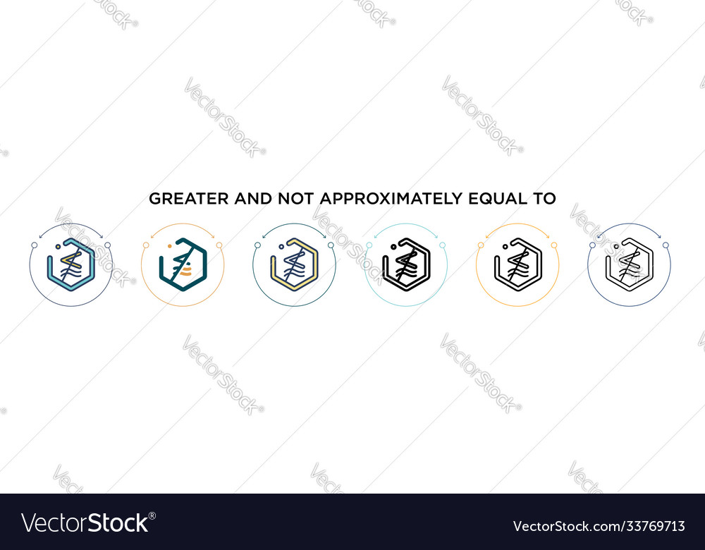 Greater and not approximately equal to symbol vector image Greater and not approximately equal to symbol