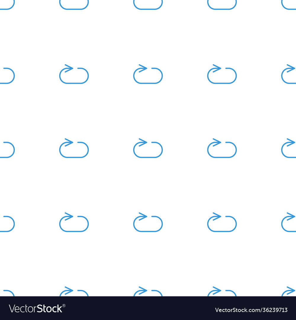 Reload replay icon pattern seamless white