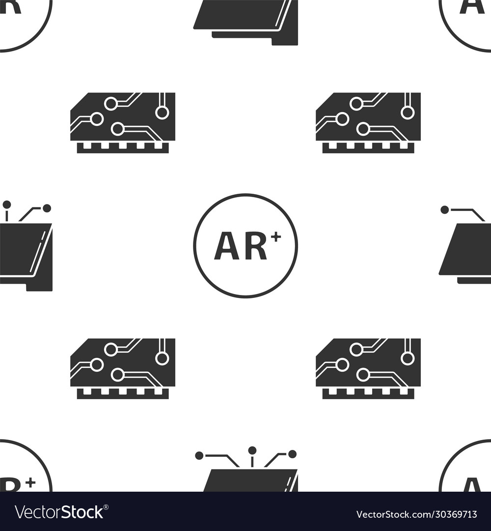 Set folder and lock ar augmented reality ram vector image Set folder and lock ar augmented reality ram