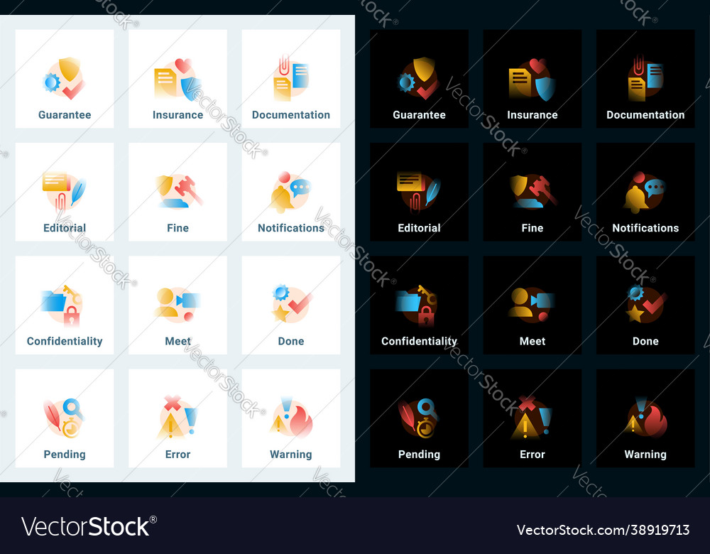 Set icons in gradient style editable