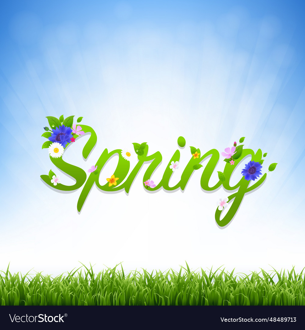 Spring banner Royalty Free Vector Image - VectorStock