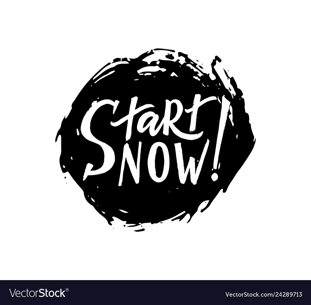 Start now hand brush lettering modern calligraphy