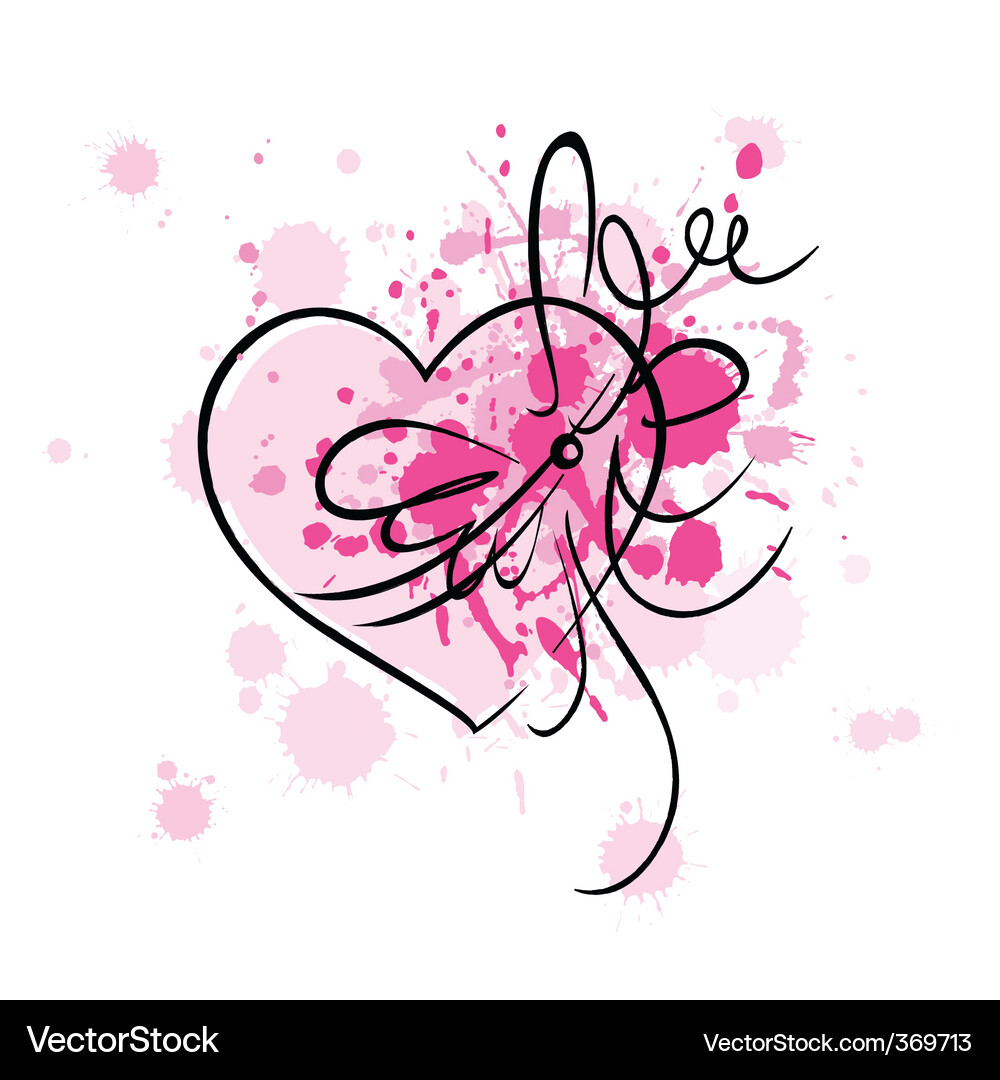 Valentine card Royalty Free Vector Image - VectorStock