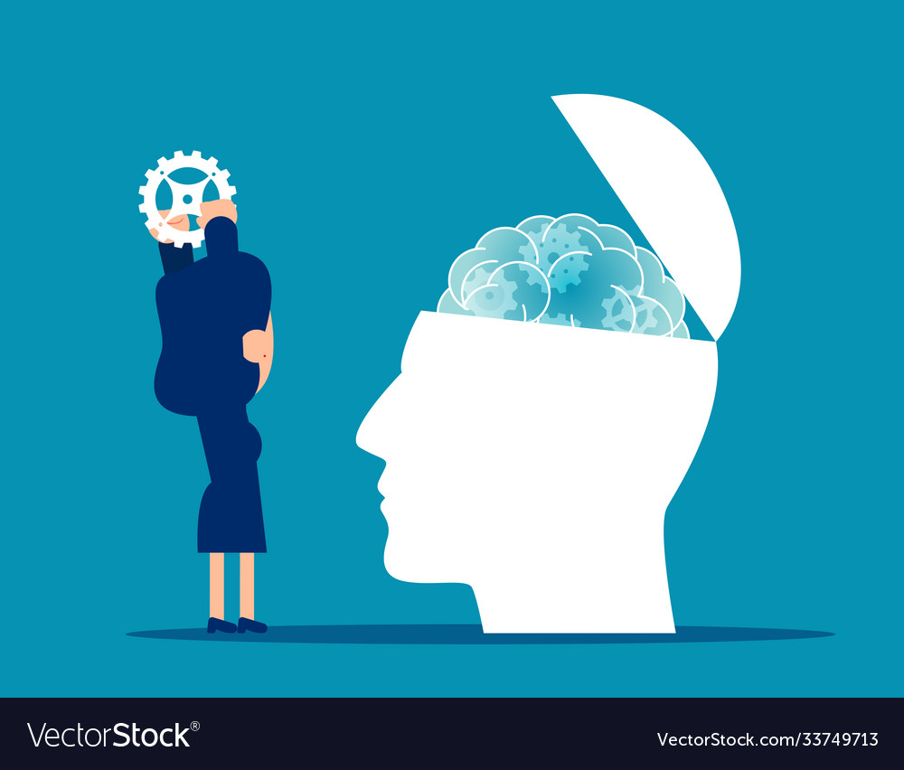 Work to give metal gear psychology therapy Vector Image