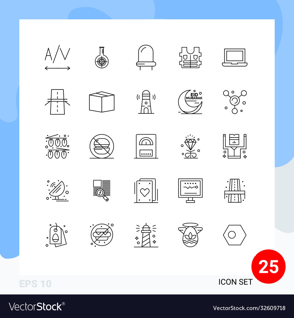 25 universal lines set for web and mobile