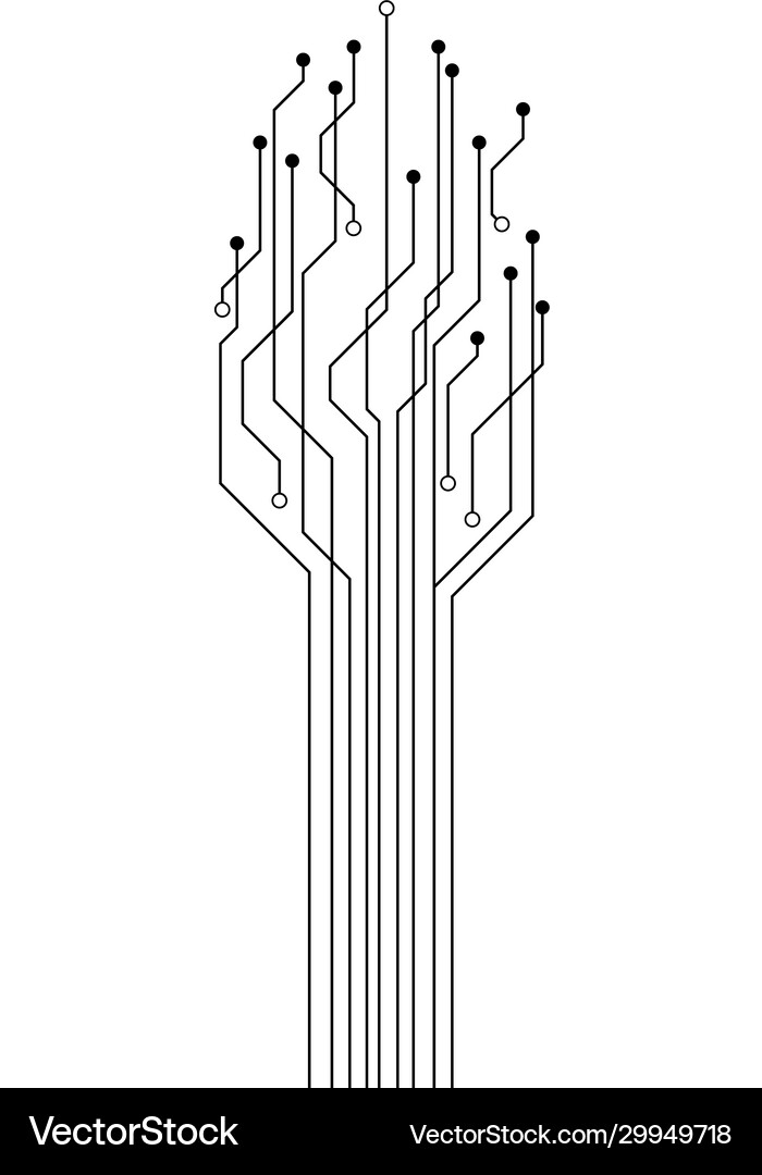 Abstract future digital science technology Vector Image