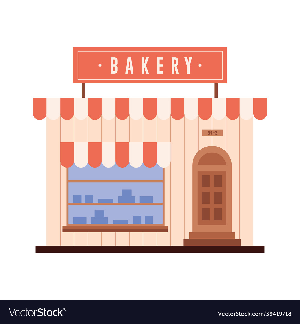 Bakery store design Royalty Free Vector Image - VectorStock