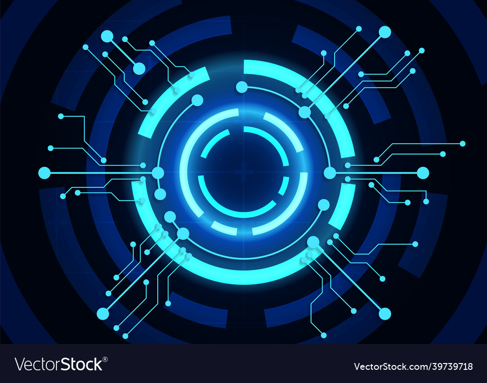 Circuit technology background with hi-tech digital vector image Circuit technology background with hi-tech digital