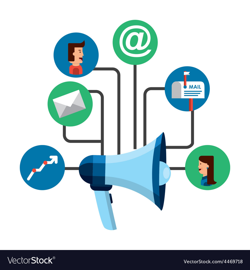 E-mail concept Royalty Free Vector Image - VectorStock