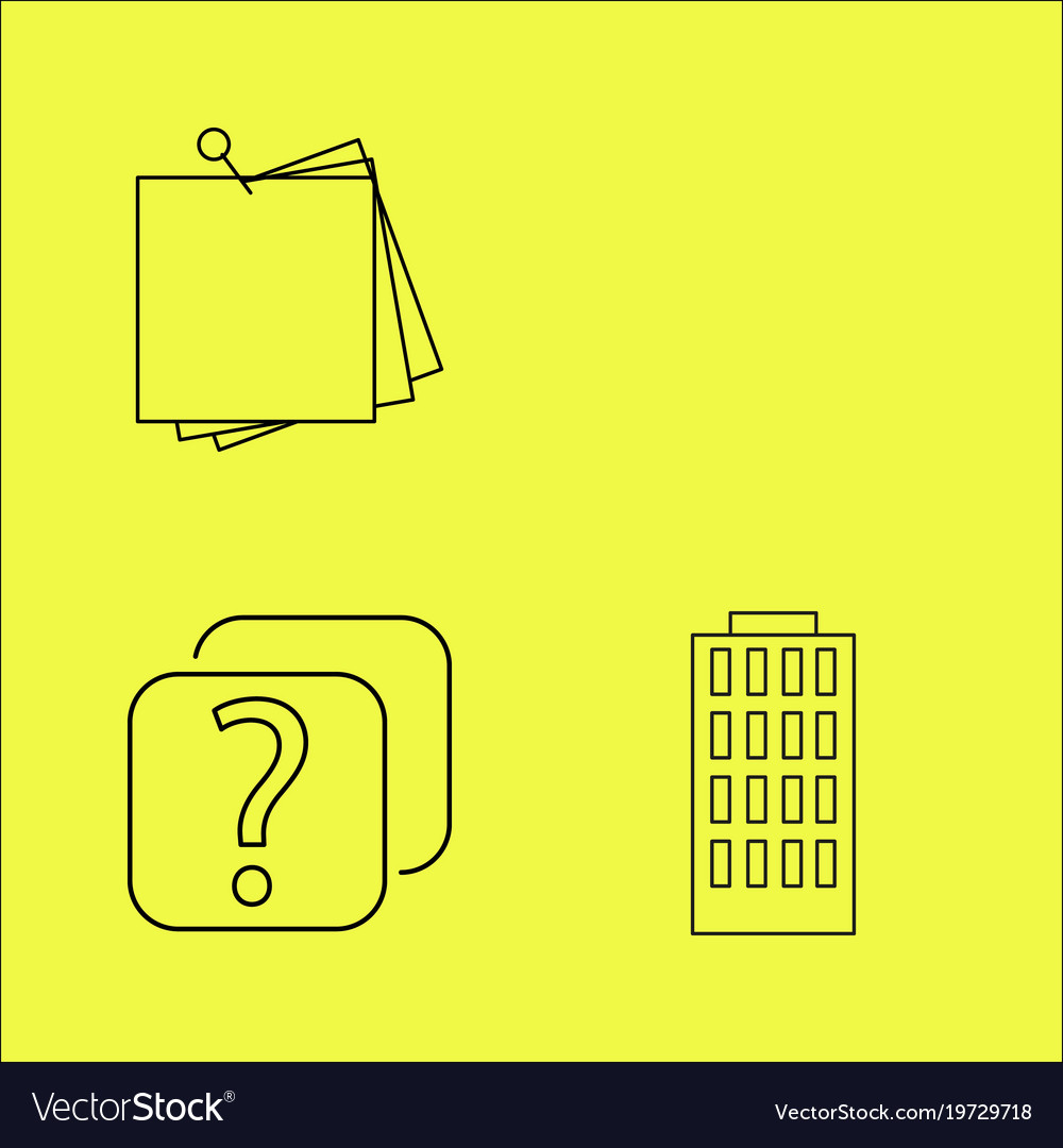 Essential linear icon set