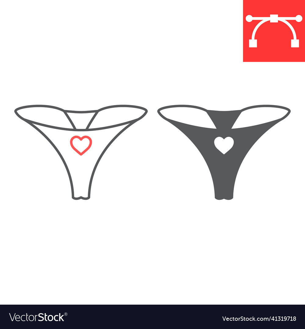 G-string line and glyph icon