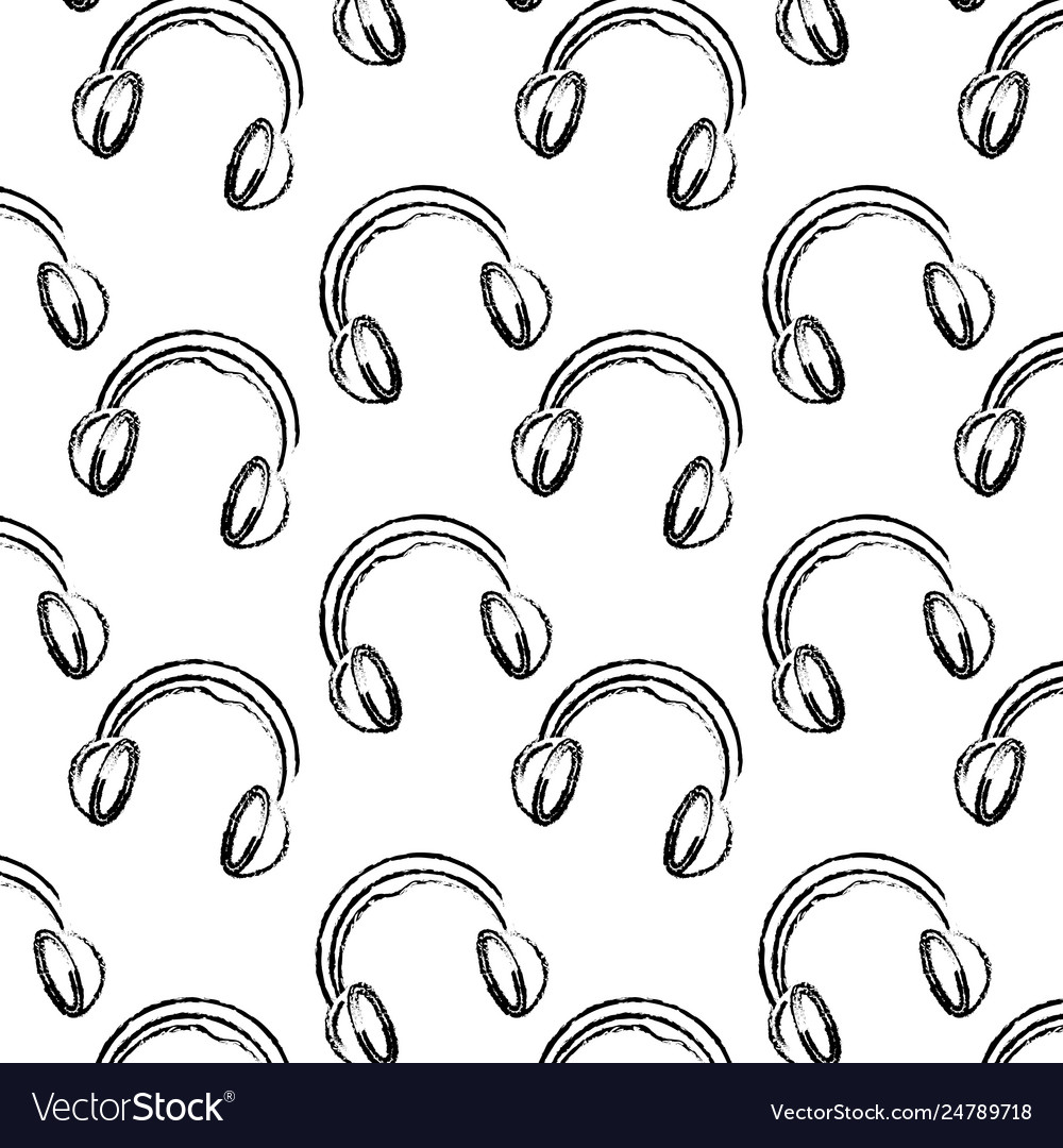 Headphone device icon pattern
