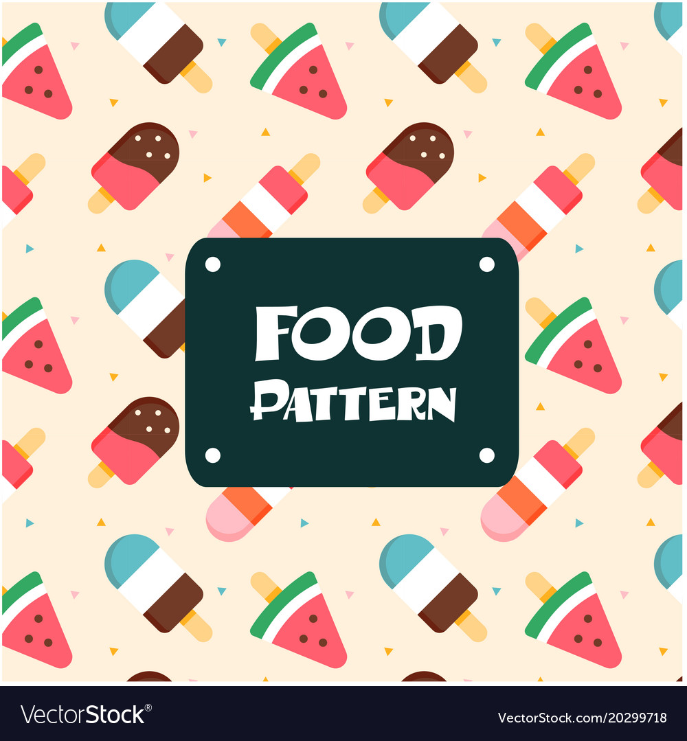 Ice Pop Pattern Background