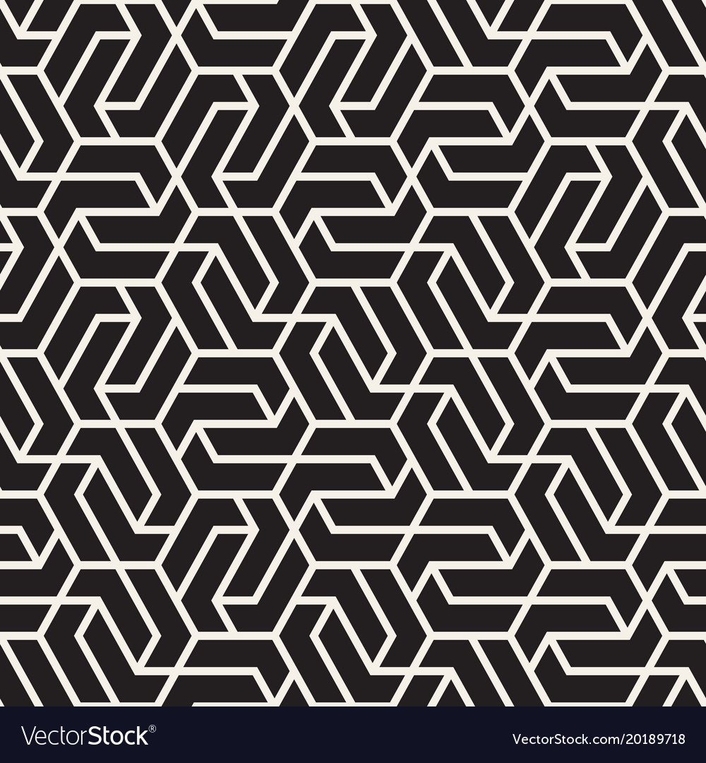 Modern Hexagonal Stripe Pattern