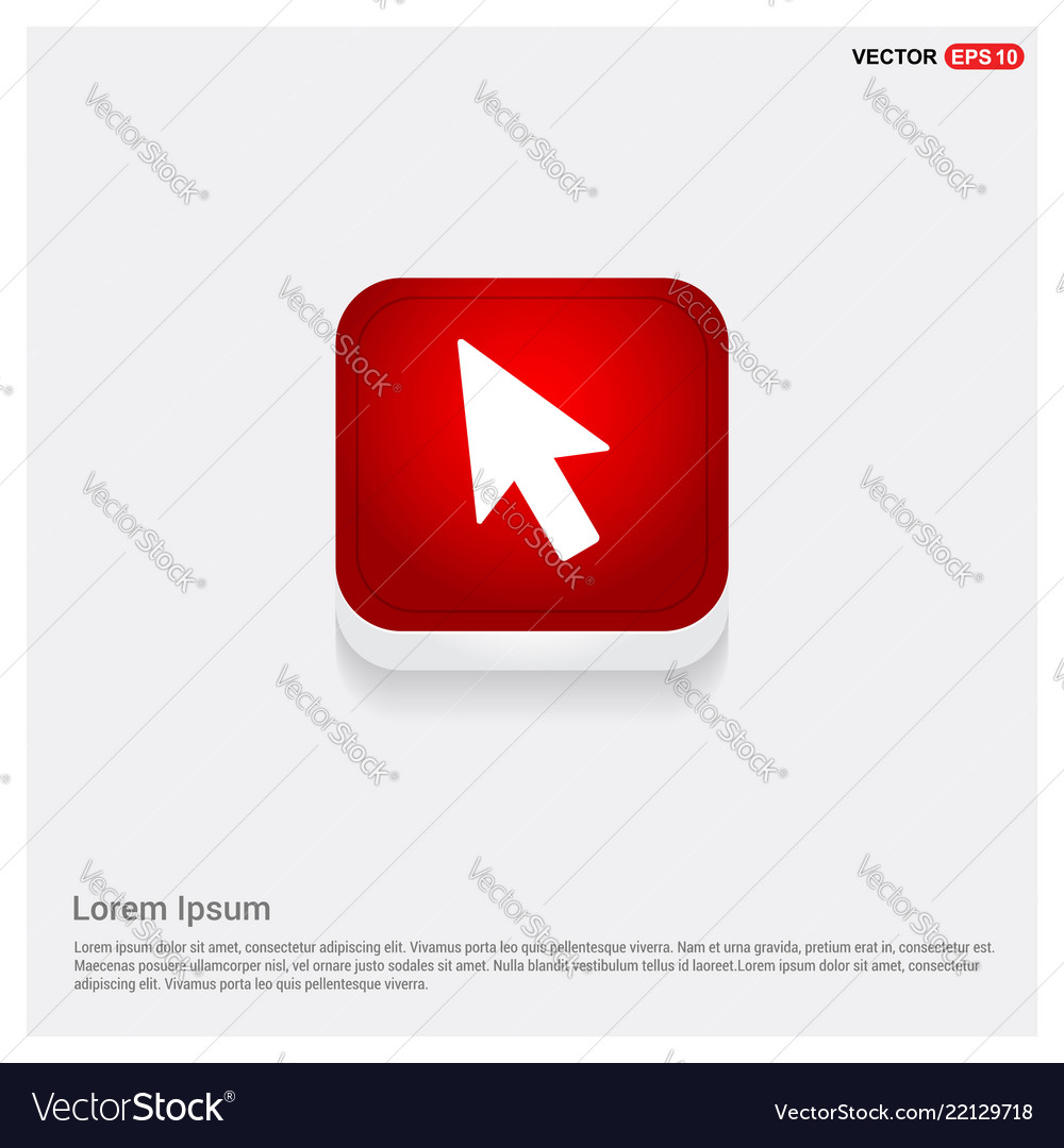 Mouse cursor icon vector image Mouse cursor icon