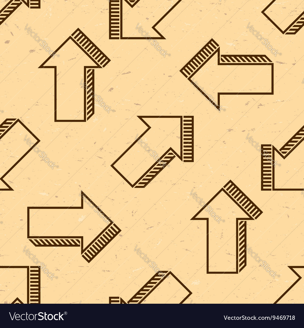 Seamless pattern with grungy arrows