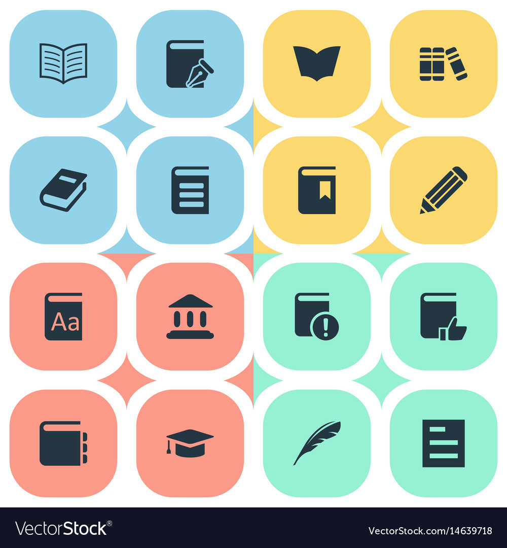 Set of simple knowledge icons