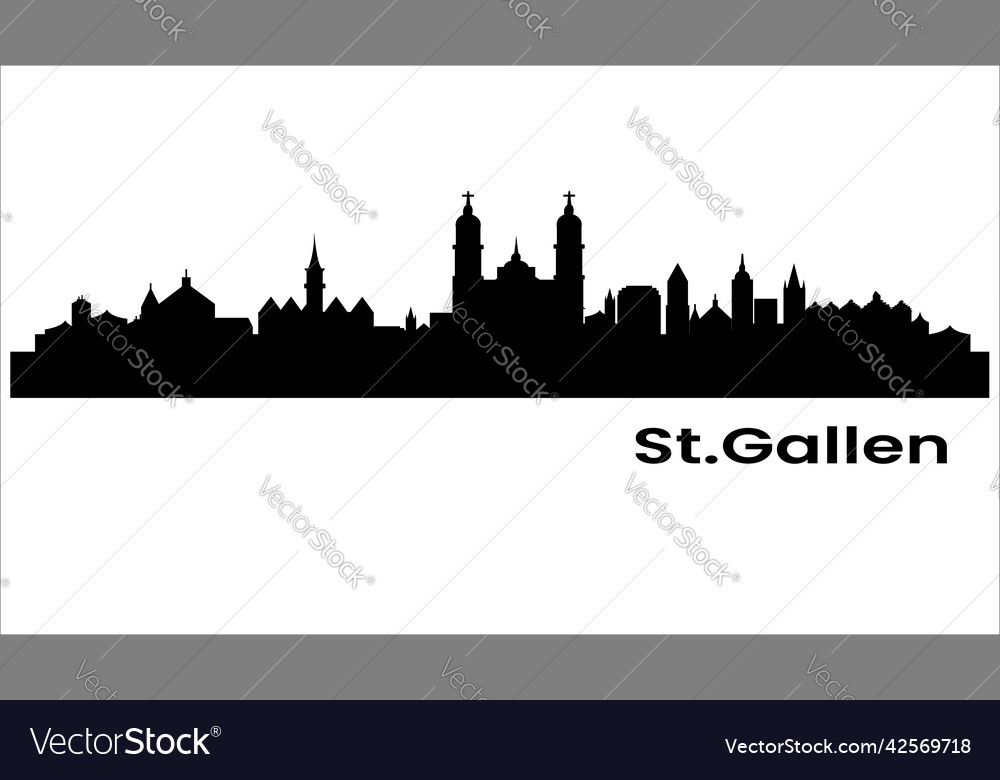 St Gallen City Skyline, Switzerland