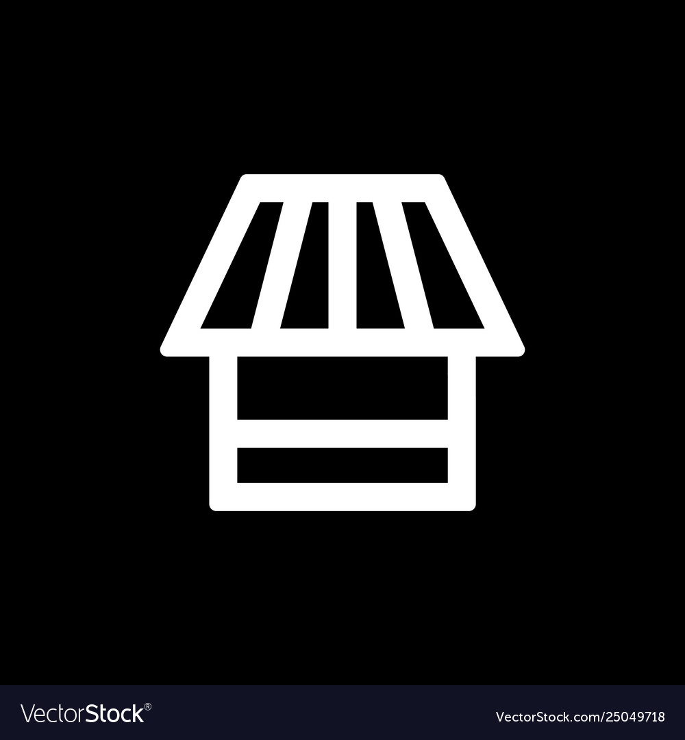 Store icon for simple flat style ui design
