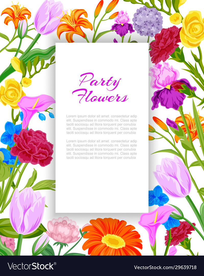 Sommer Floral Party Einladung