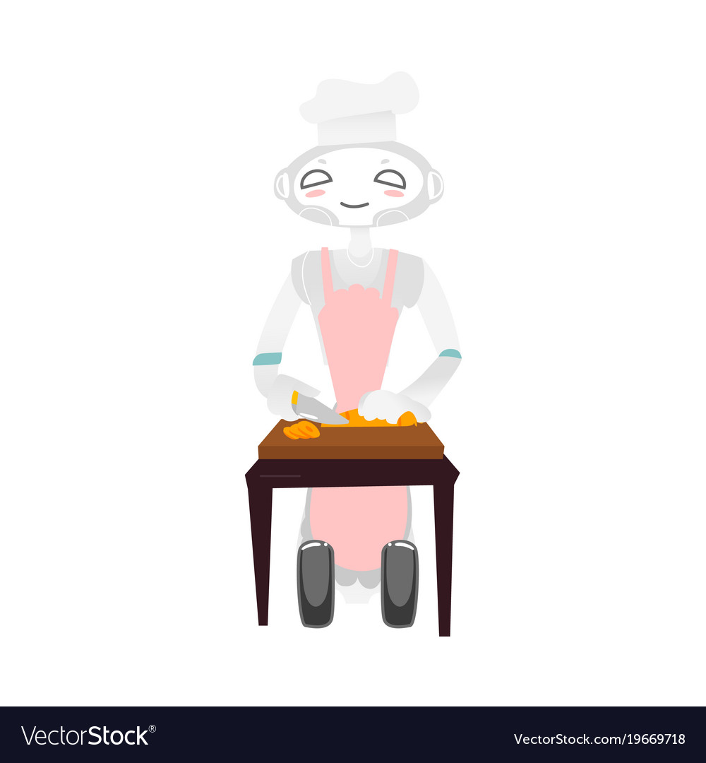 Повар робот рисунок