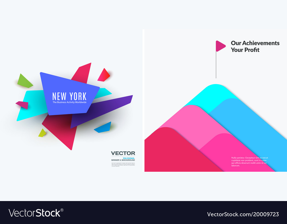 Abstract design elements for graphic layout