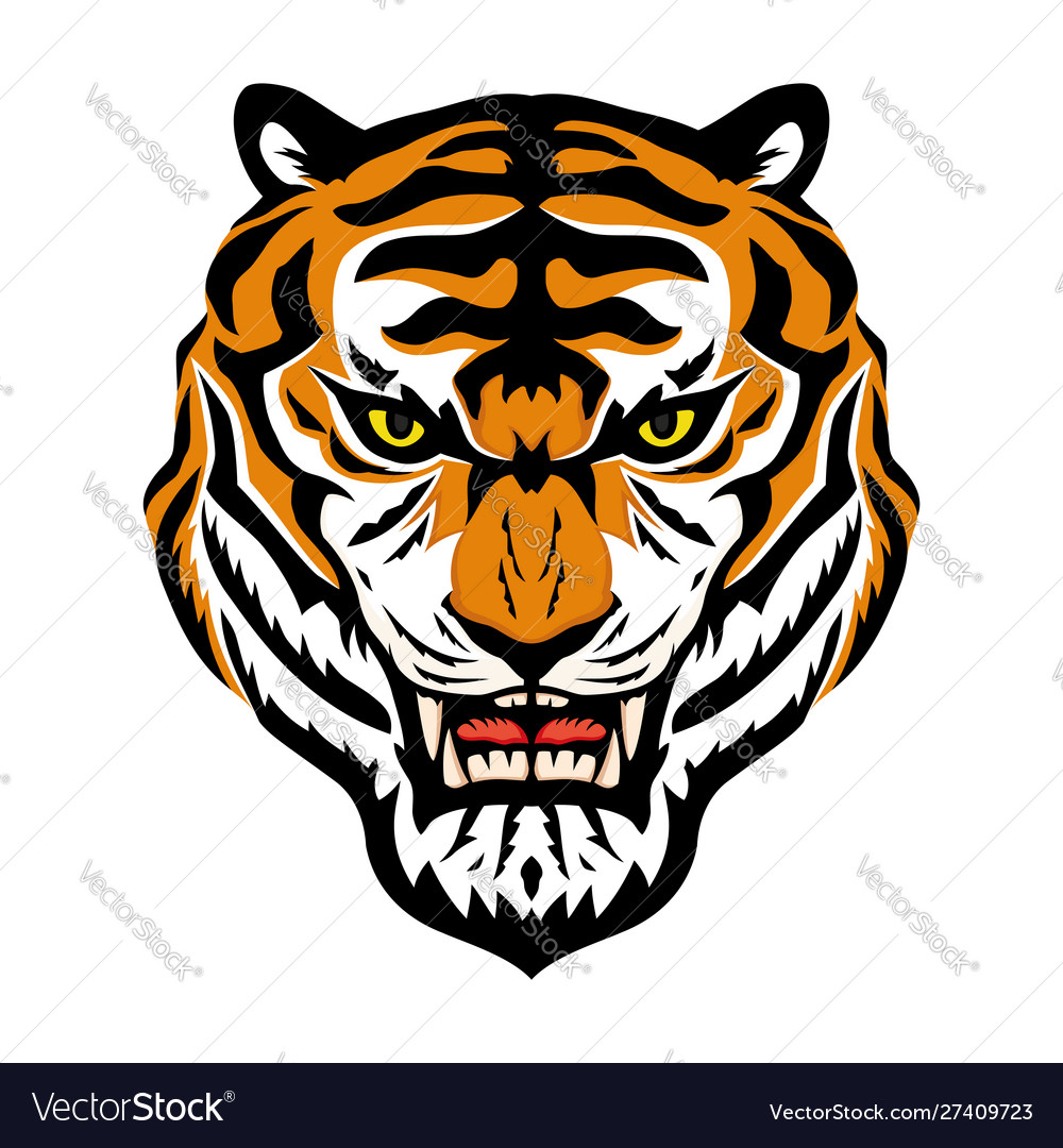 Angry tiger sign