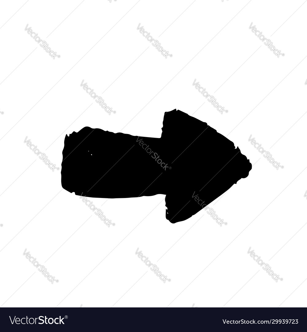 Schwarze Pfeiltinte in handgezeichnetem Stil Symbol