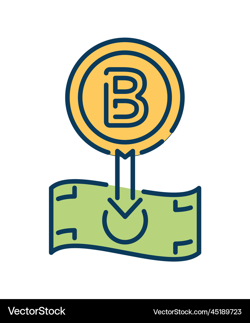 Blockchain technology icon Royalty Free Vector Image