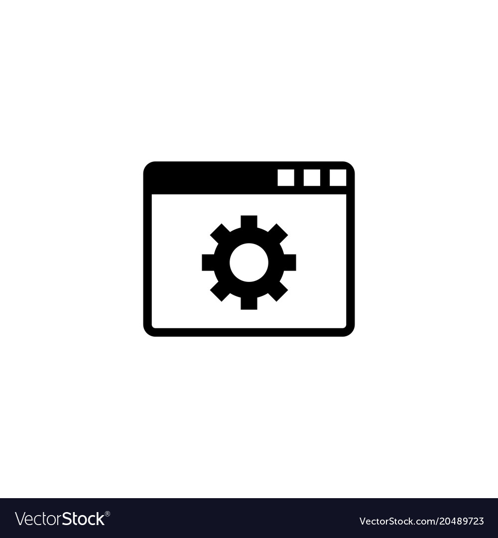 Browser setup flat icon