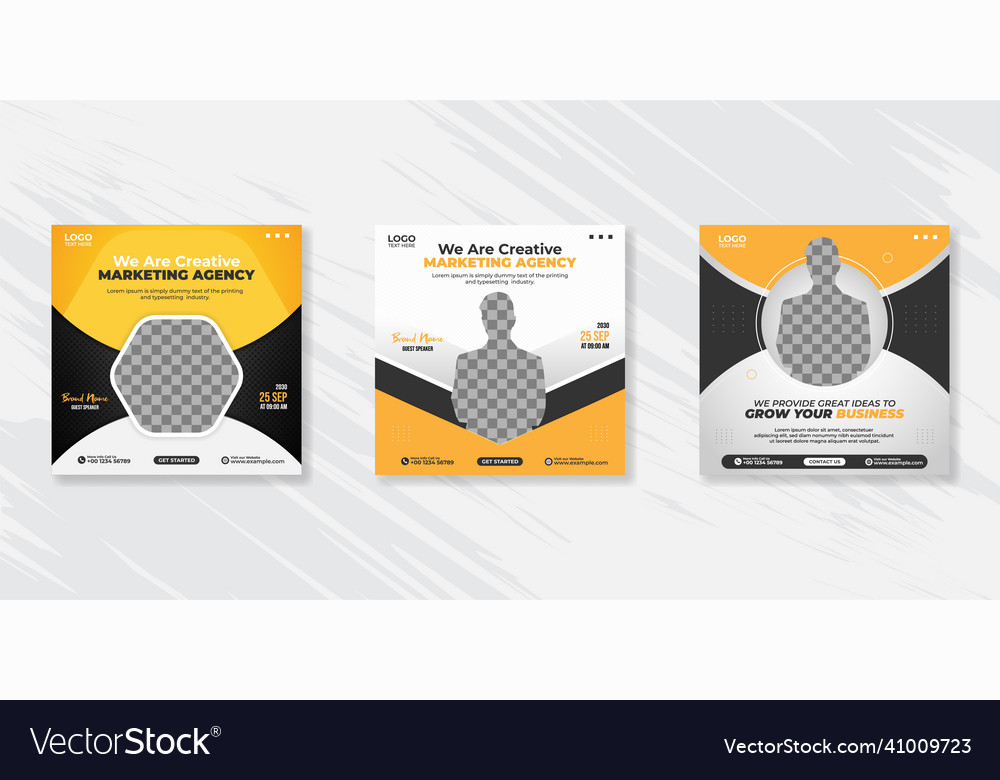 Digital business marketing social media post vector image Digital business marketing social media post