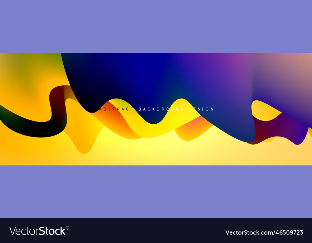 Dynamic liquid waves abstract background vector image Dynamic liquid waves abstract background