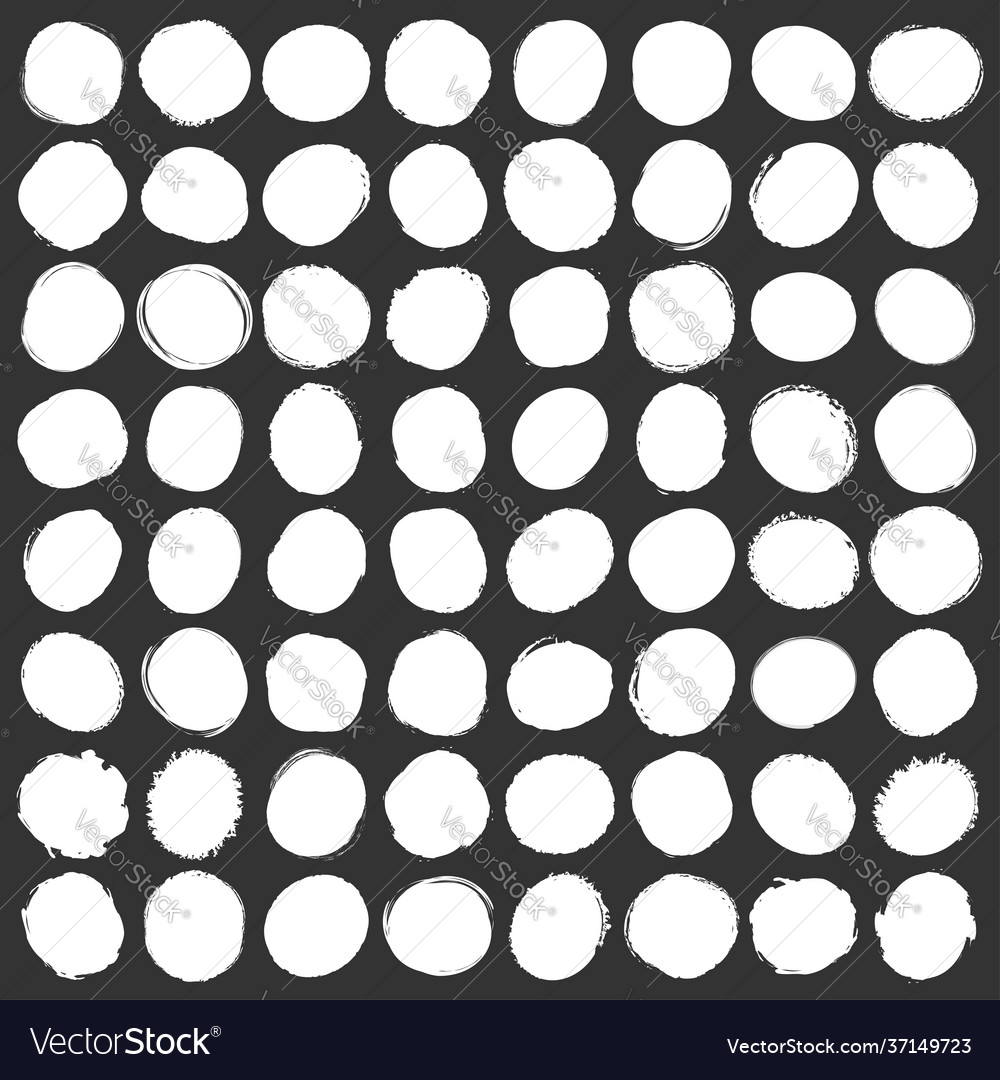 Grungy grunge textured circle oval inkspot blob vector image Grungy grunge textured circle oval inkspot blob