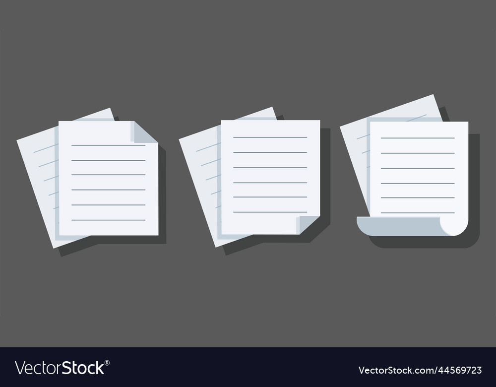 Sheet file document in flat vector image Sheet file document in flat