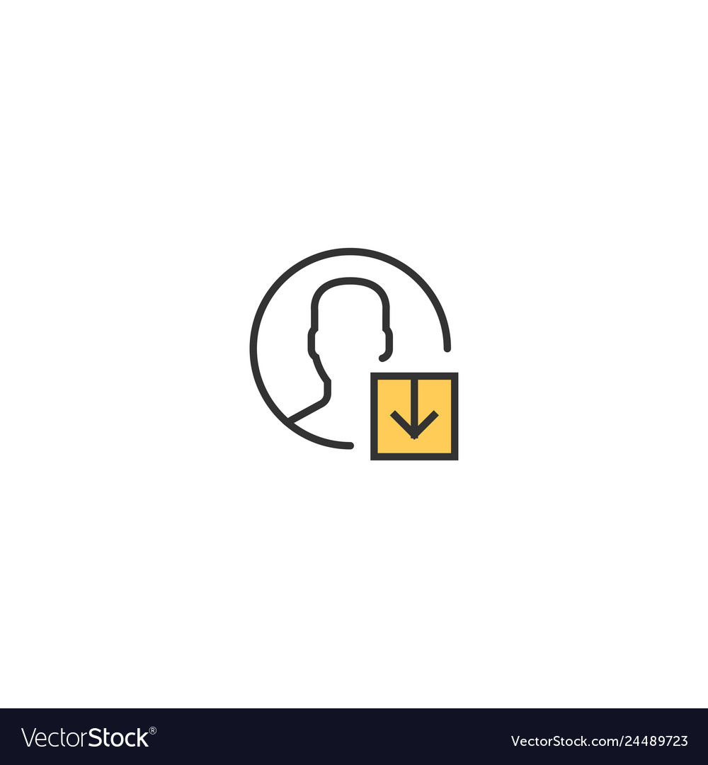 User icon design interaction vector image User icon design interaction