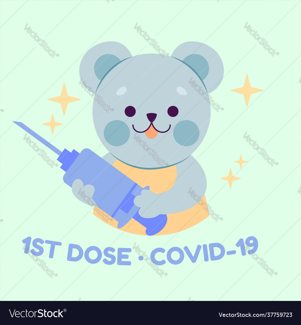 Vaccination label sticker