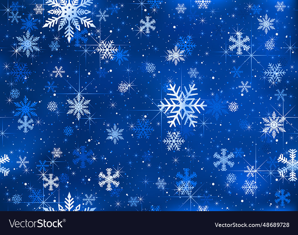 Blue winter christmas seamless pattern Royalty Free Vector