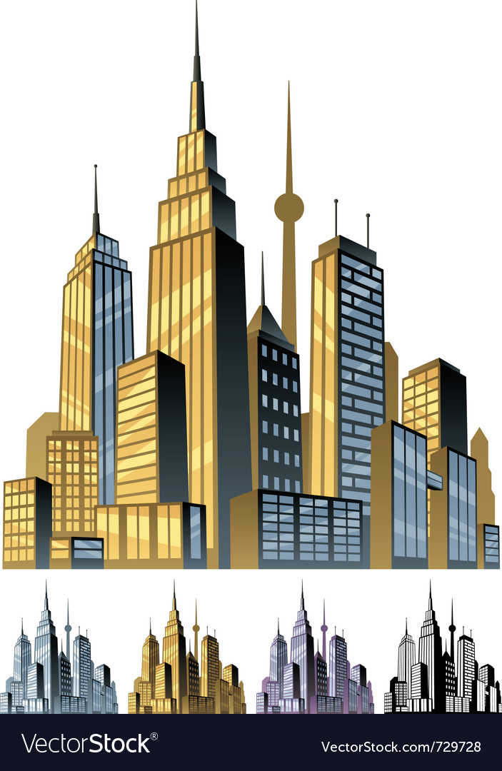 City Royalty Free Vector Image - VectorStock