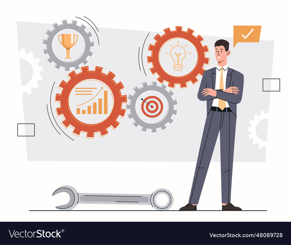 Concept of process Royalty Free Vector Image - VectorStock